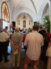 Recueillement dans la chapelle qui lui est consacrée